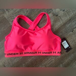 Under Armour Mid Cross-Back Sports Bra-Size 1X